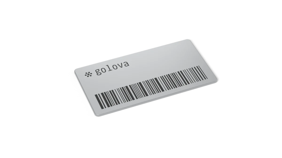 Golova Label L on-metal sticker